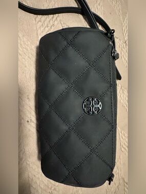 Tory Burch Black Quilted Leather Crossbody